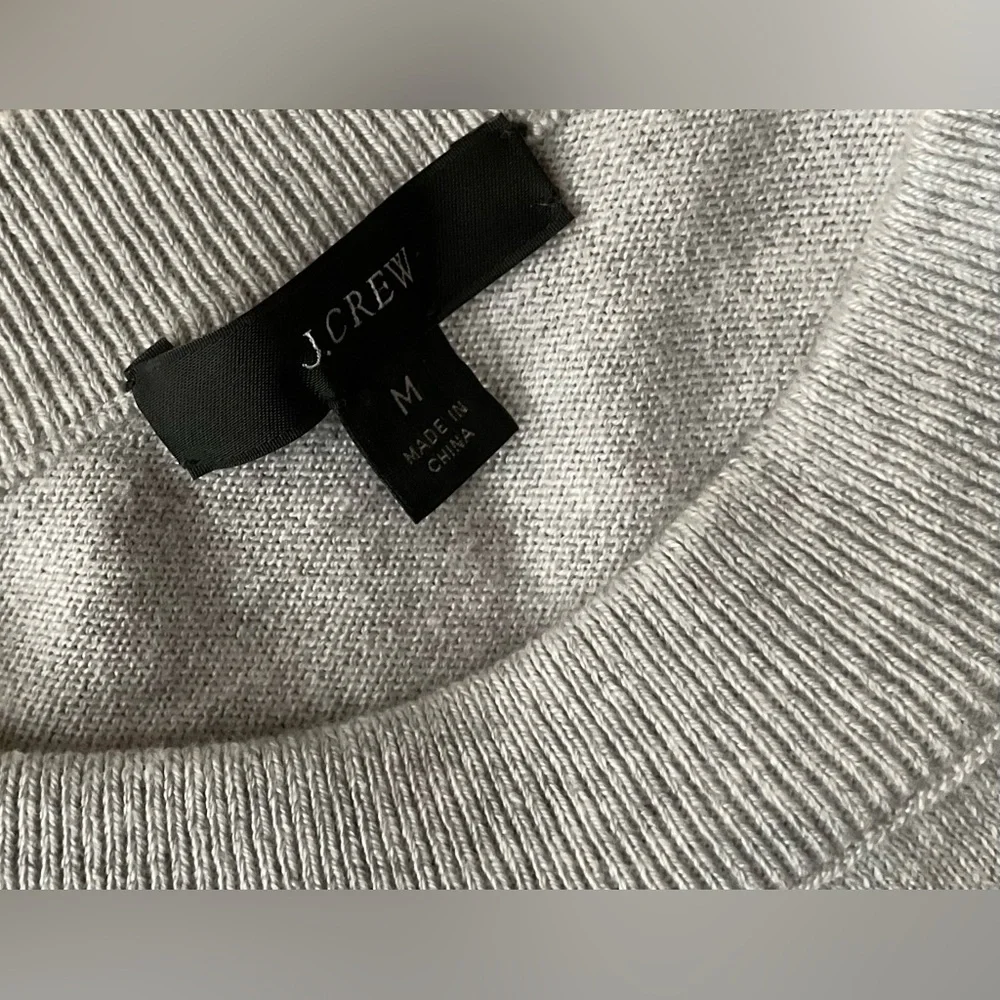 J. Crew Light Gray Crewneck Sweatshirt